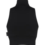 Gilet a coste con logo a contrasto di colore frontale 124JVE072JS0091 -9999 COURREGES