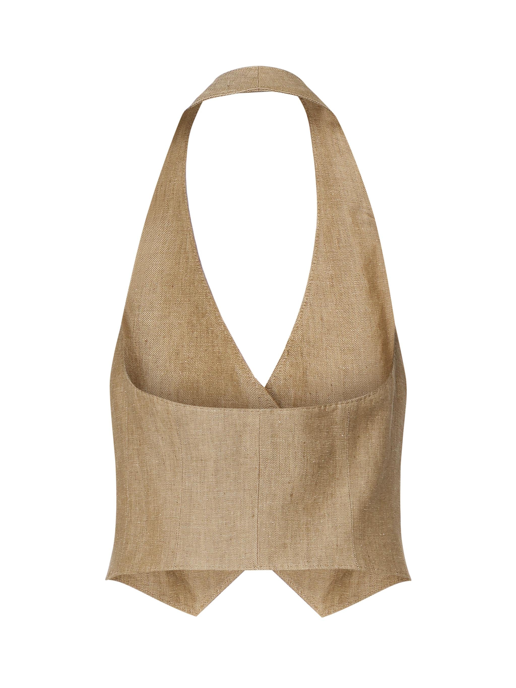 Gilet Sauro in lino 2511151012600 001 MAX MARA