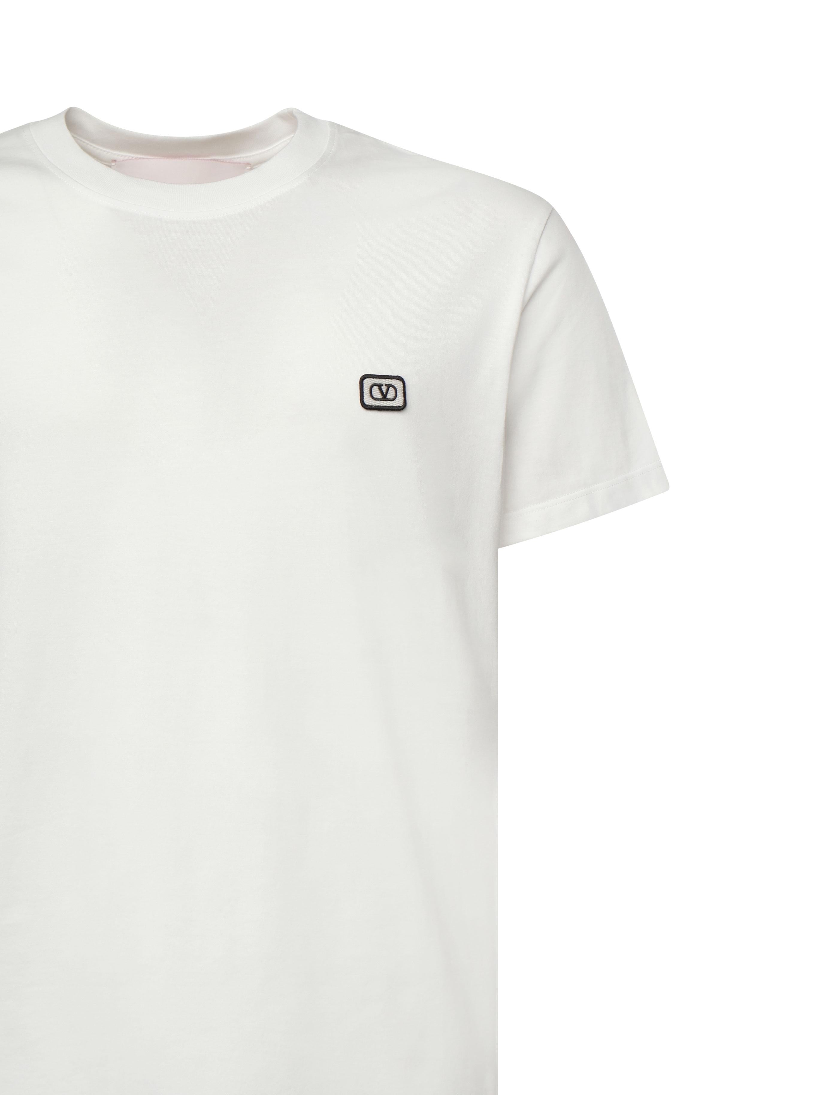 T-Shirt in cotone con patch VLogo 6V3MG10V AQ8A03 VALENTINO GARAVANI