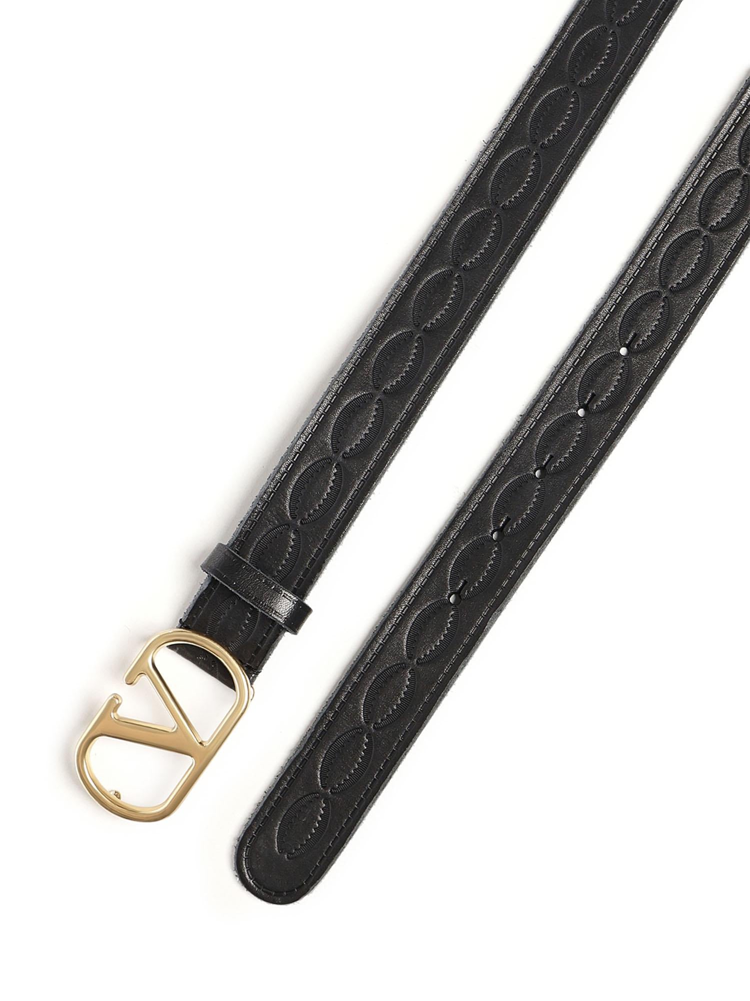 Cintura Vlogo Singature in pelle 7Y2T0SM3 ZIM0NO VALENTINO GARAVANI
