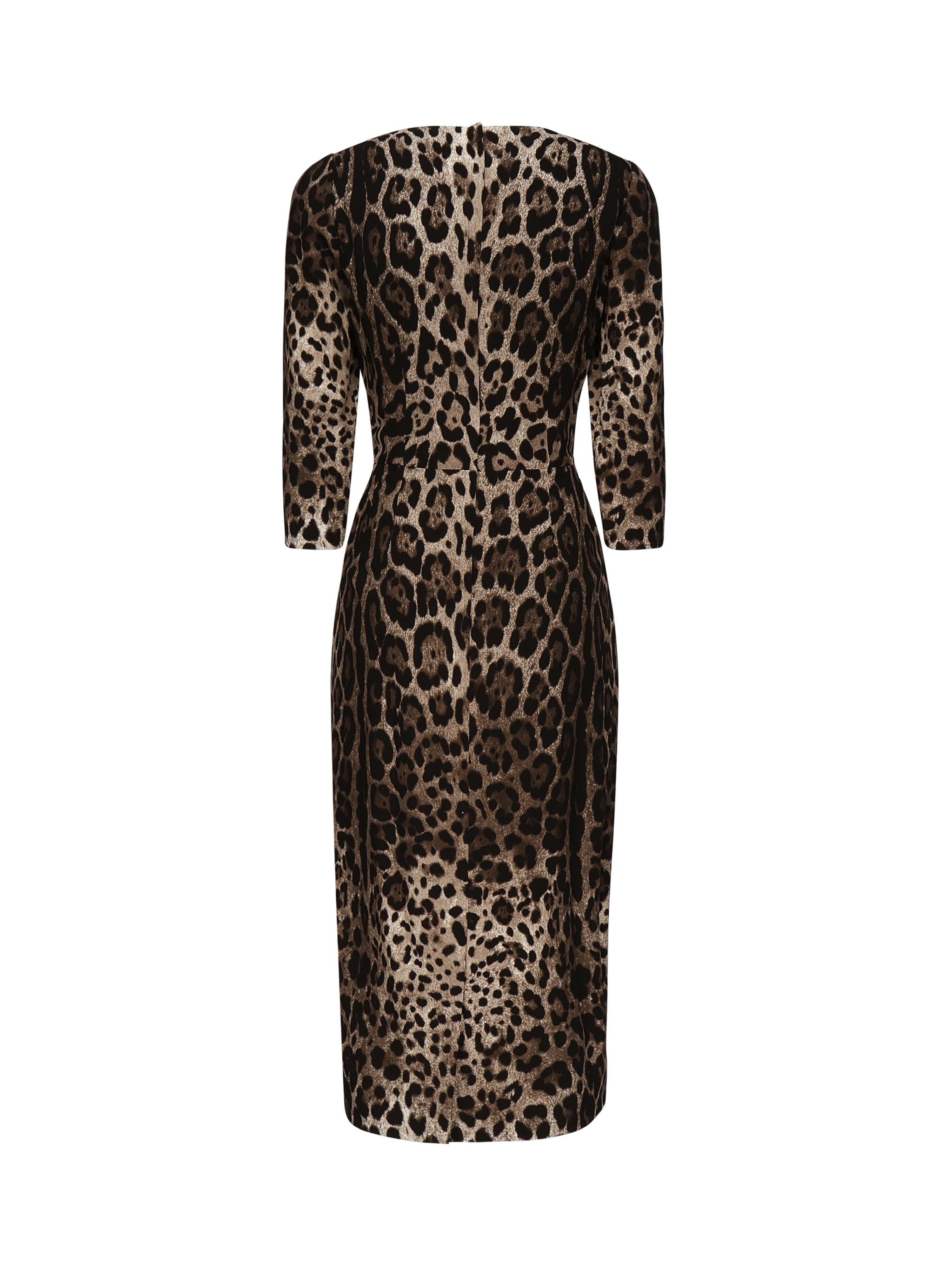 Abito bustier in stampa leo F6C1ET FSRKIHY13M DOLCE & GABBANA