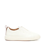 Sneakers slip-on in pelle MBCD21959BARS CBEI50WHITE SANTONI