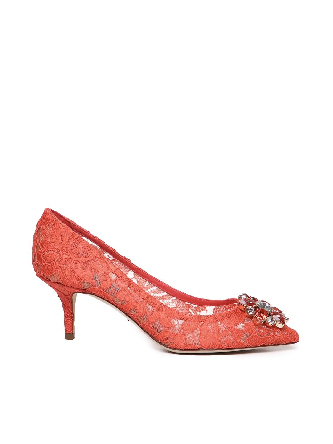 Décolleté in pizzo Taormina con cristalli CD0066 AL19880317 DOLCE & GABBANA