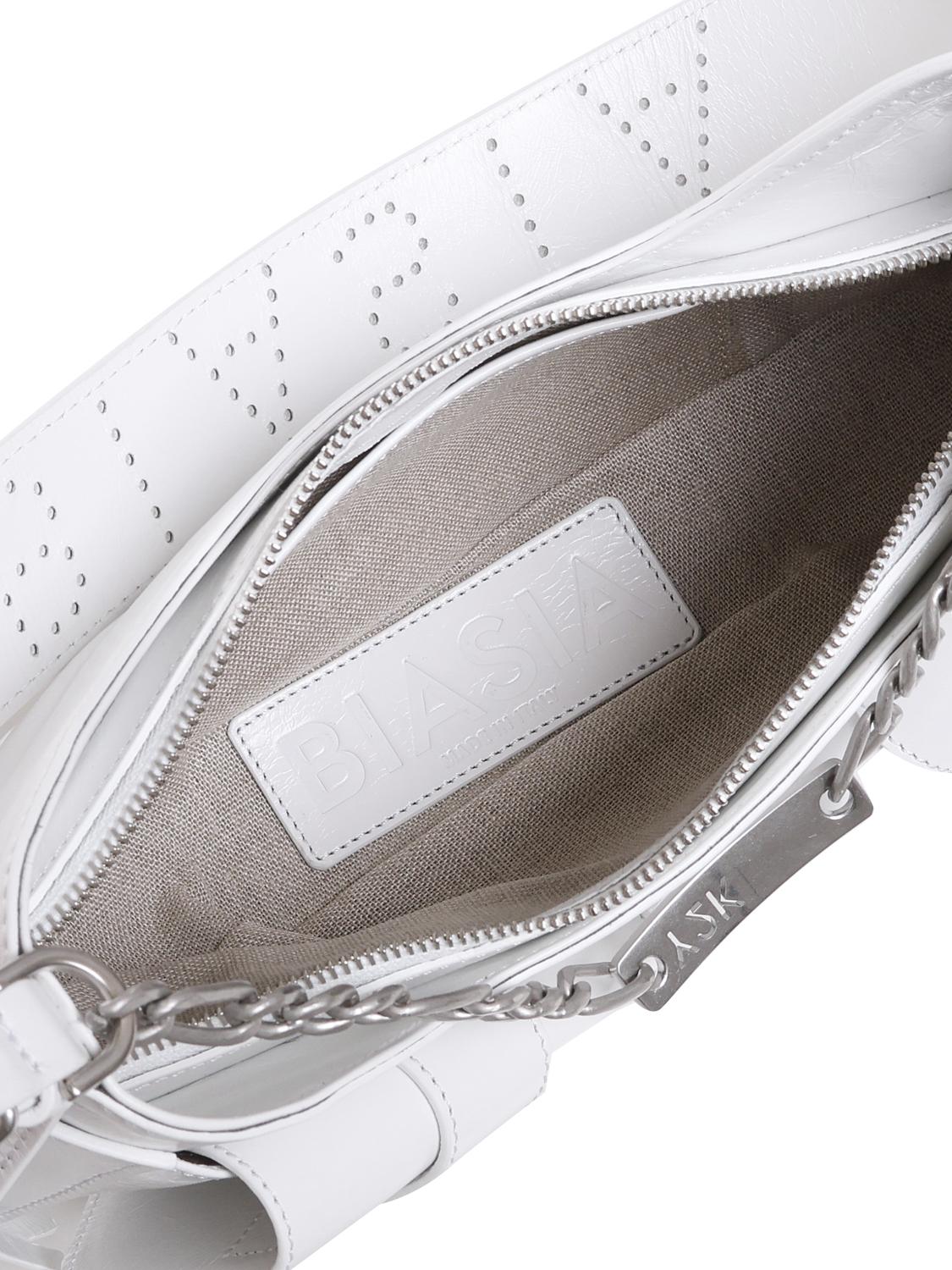 Borsa a spalla y2k001 FBBP70001CAR -BIANCO/NICKEL BIASIA