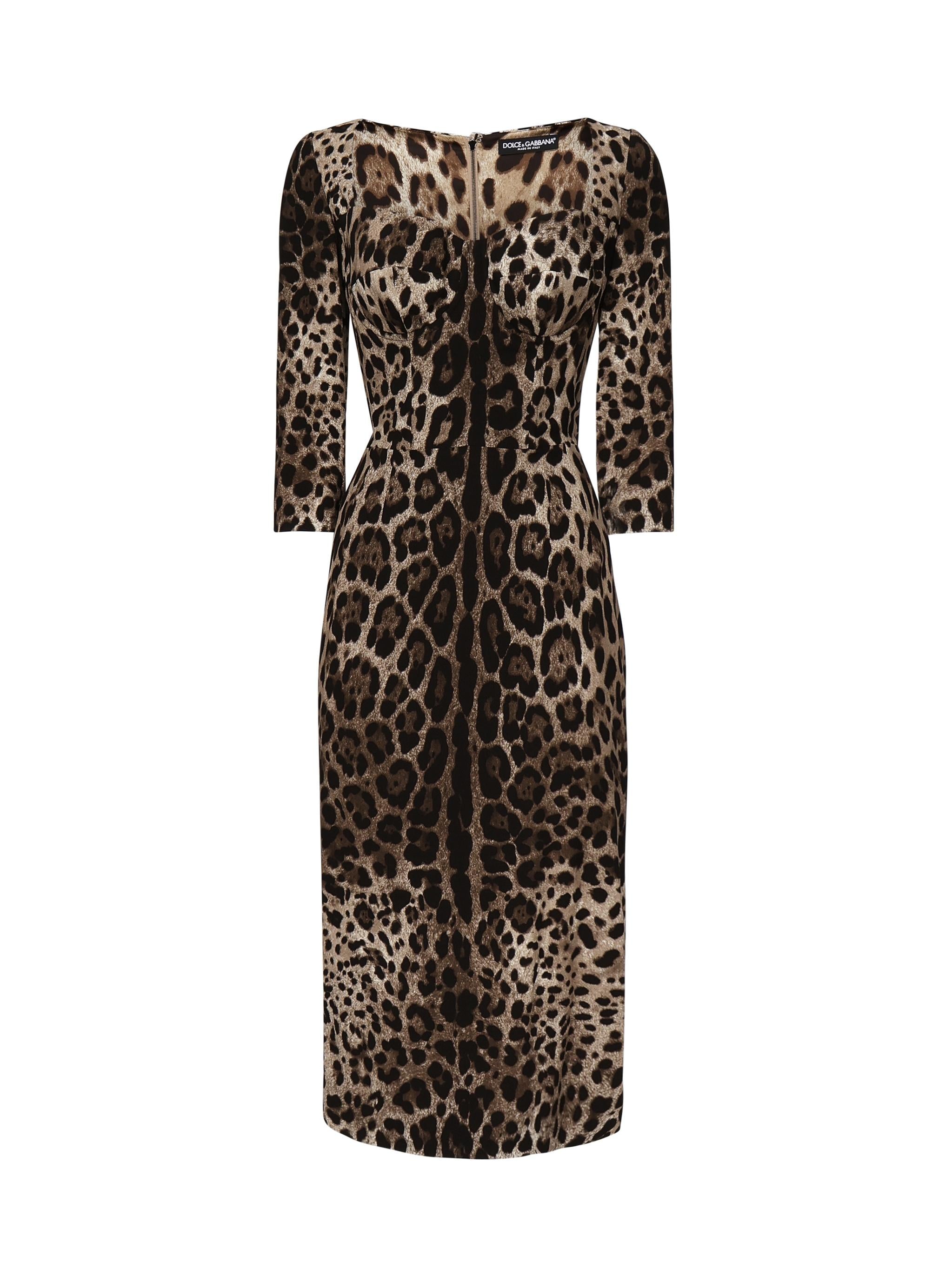 Abito bustier in stampa leo F6C1ET FSRKIHY13M DOLCE & GABBANA