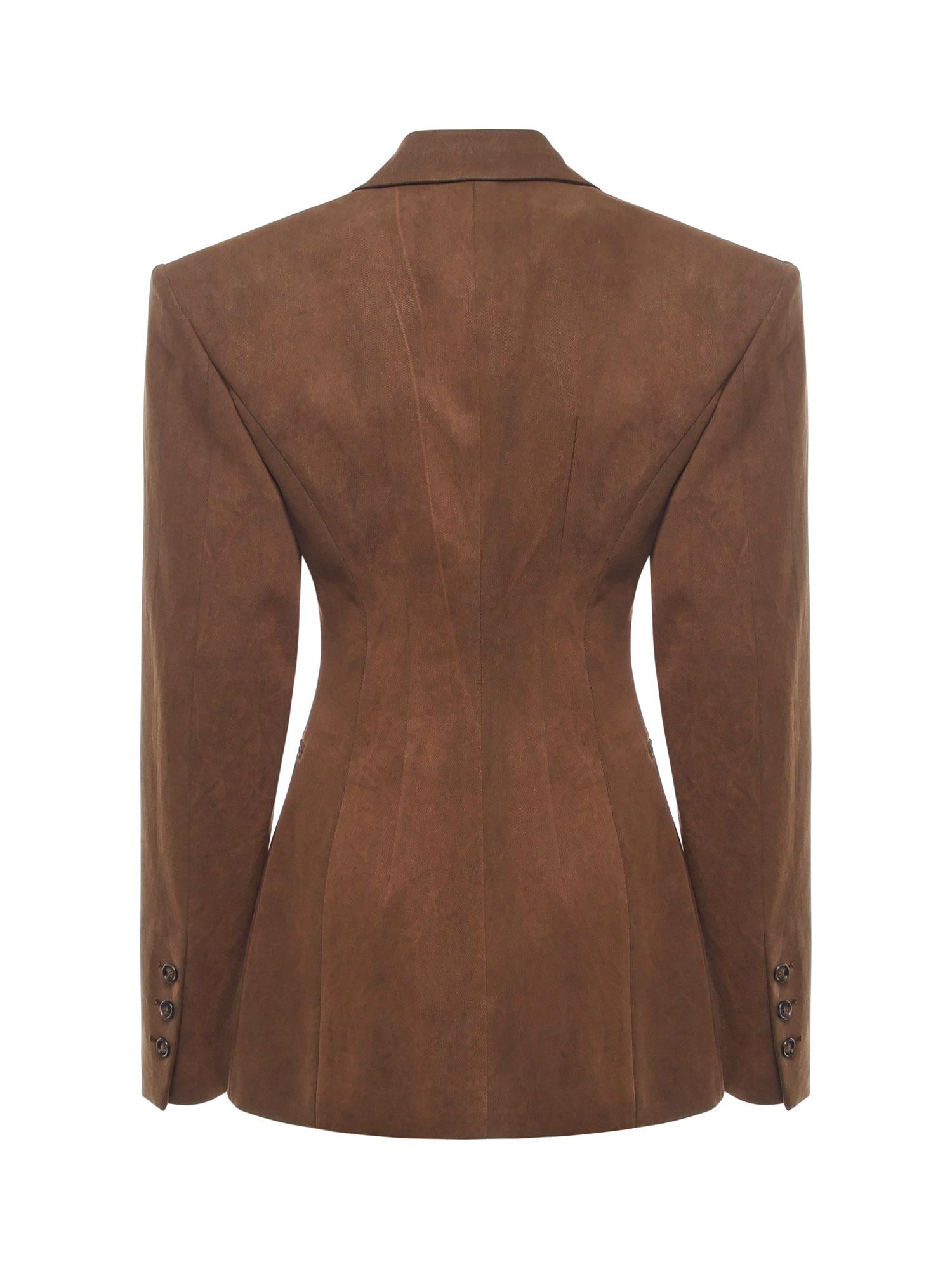 Blazer monopetto Ottavia T183021A TNC184CIGAR THE ANDAMANE