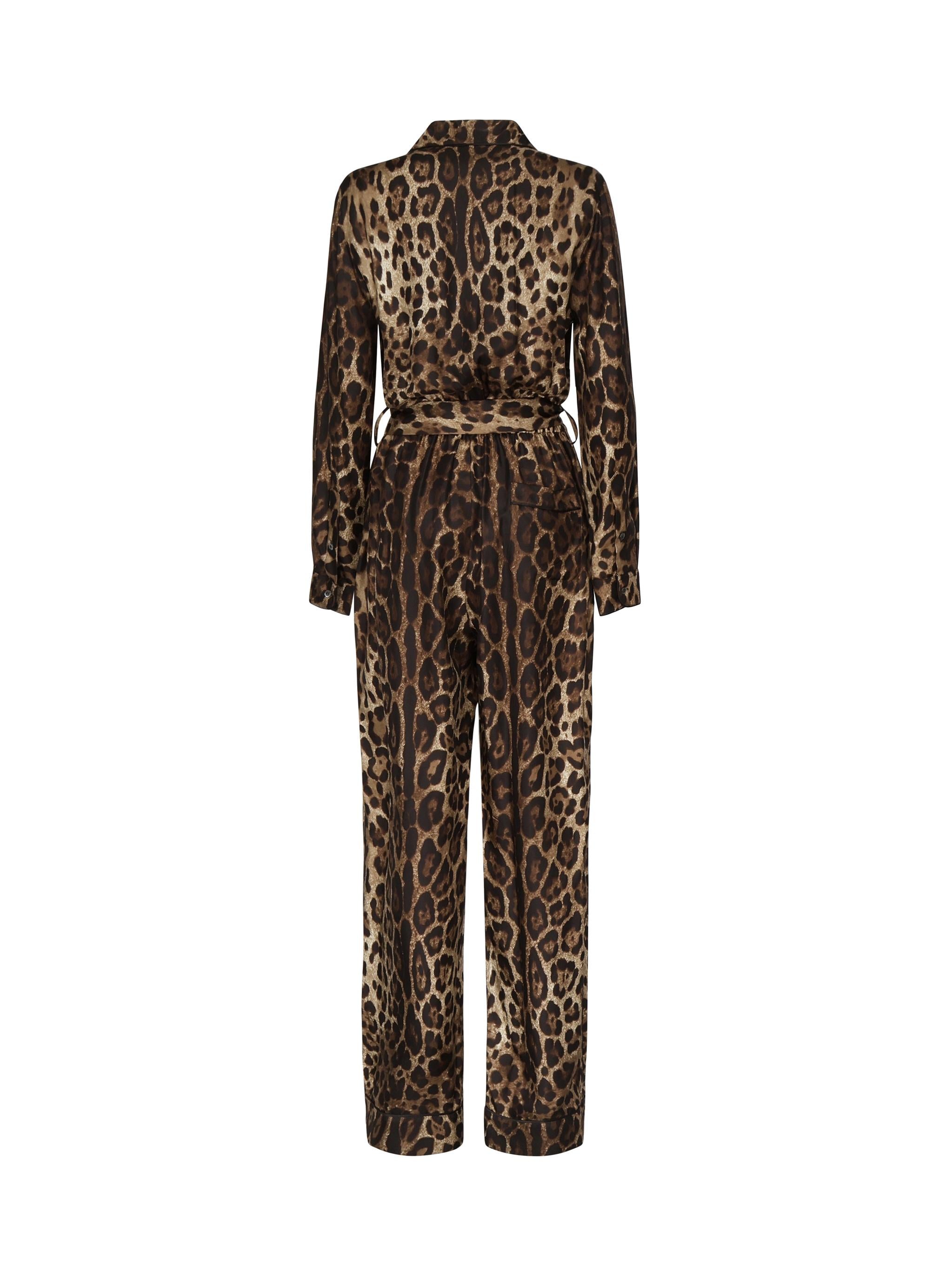 Tuta pigiama in twill di seta F6C1GT HS1ZXHY13M DOLCE & GABBANA