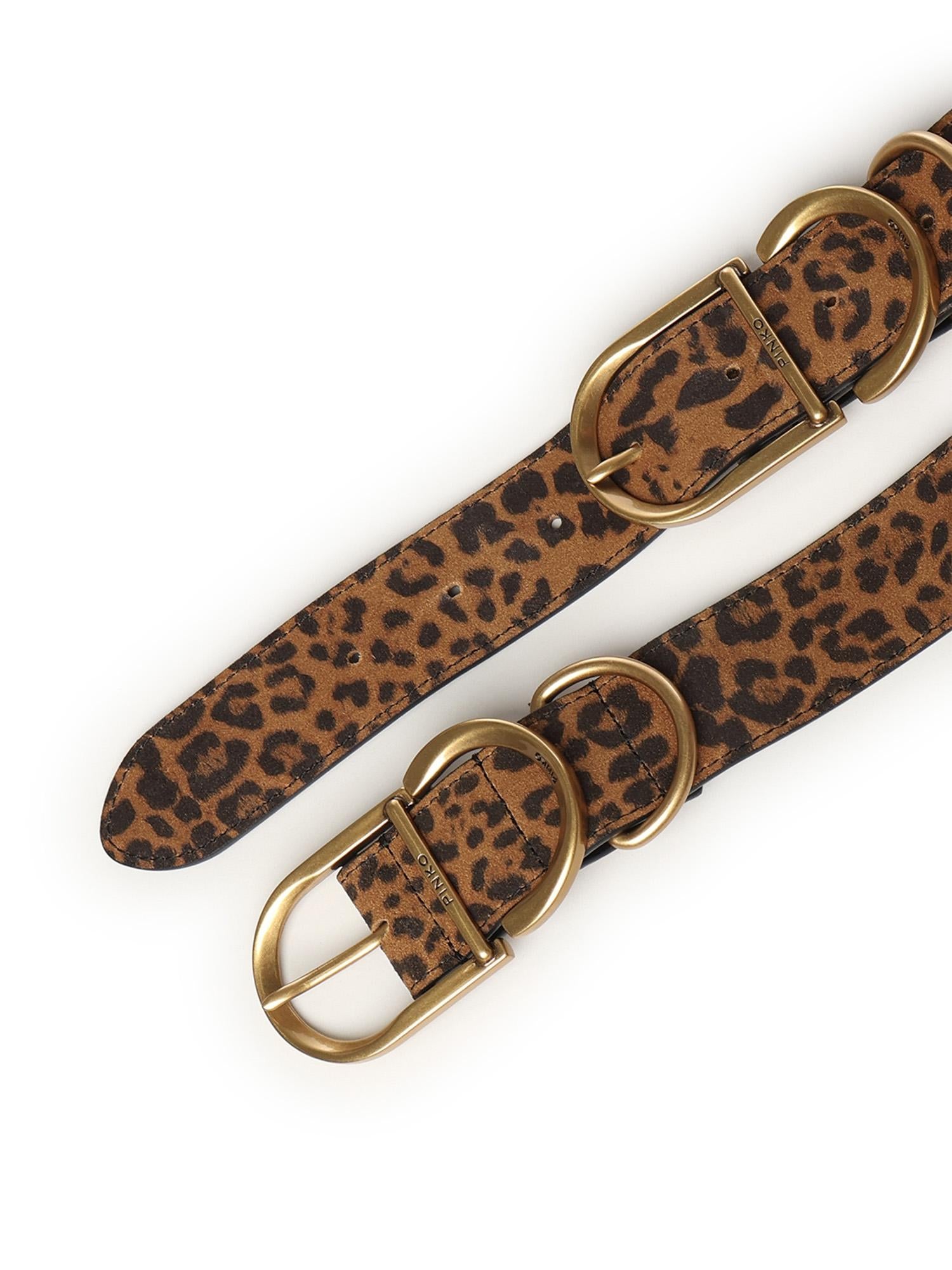Cintura "Hippolita" con stampa leopardata 104793 A32AM35Q PINKO