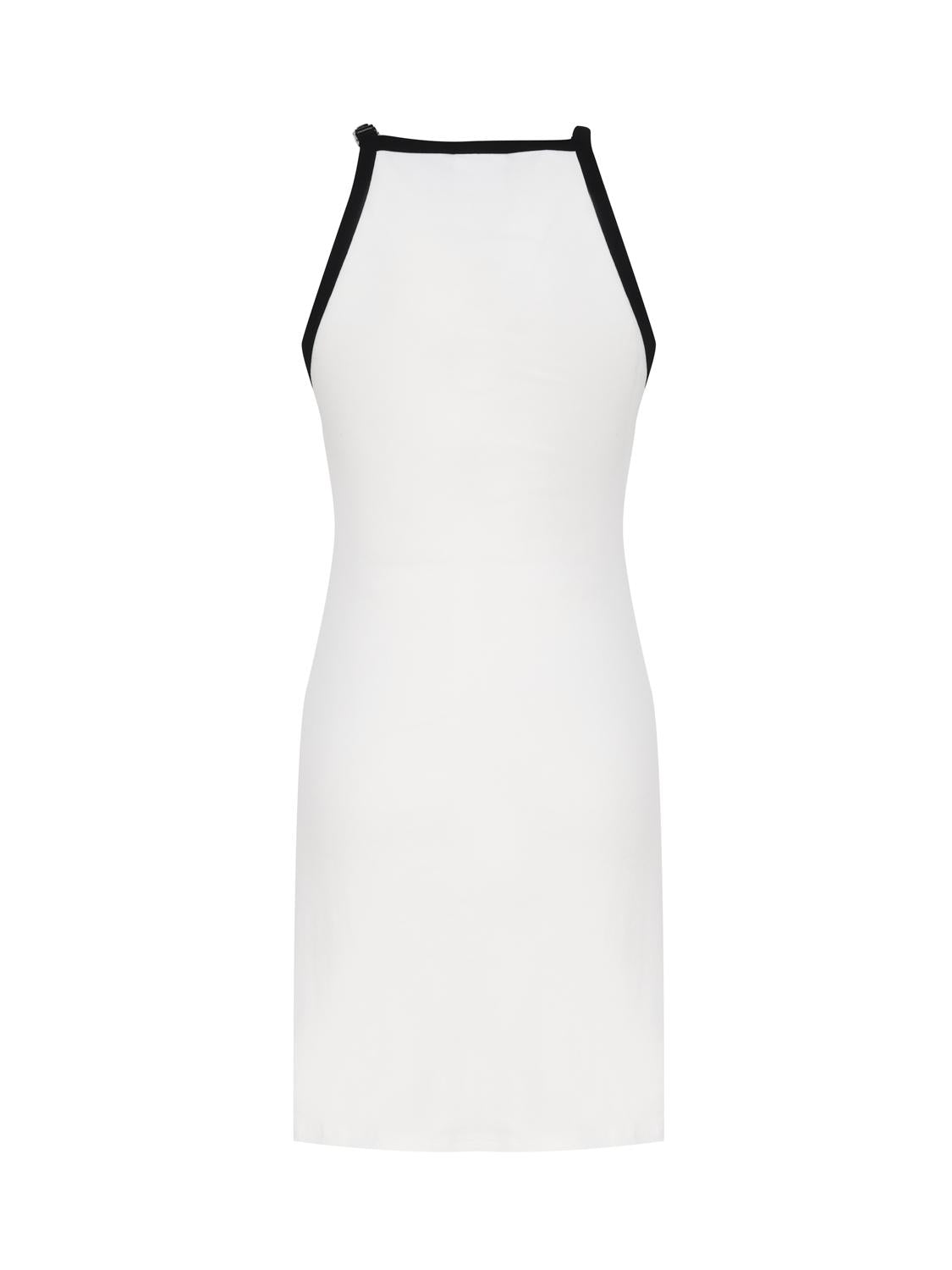 Abito in cotone con bretella a cinturino 124JR0364JS0070 -0098 COURREGES