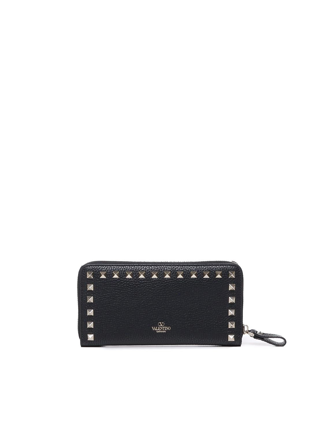 Portafoglio con zip Rockstud 7W2P0645 VSH0NO VALENTINO GARAVANI