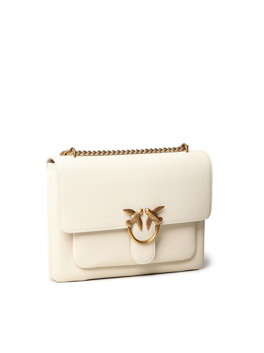 Borsa piccola a tracolla Love Bag in pelle morbida<BR/> 104527 A29QZ14Q PINKO