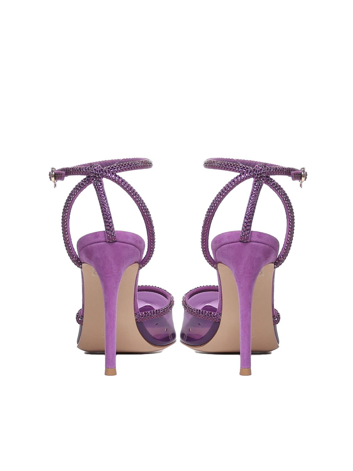 Décolleté con cinturino G95406.15RIC.PLCFRFR PLEXI+CAMOSCIOFREESIA+FREESI GIANVITO ROSSI