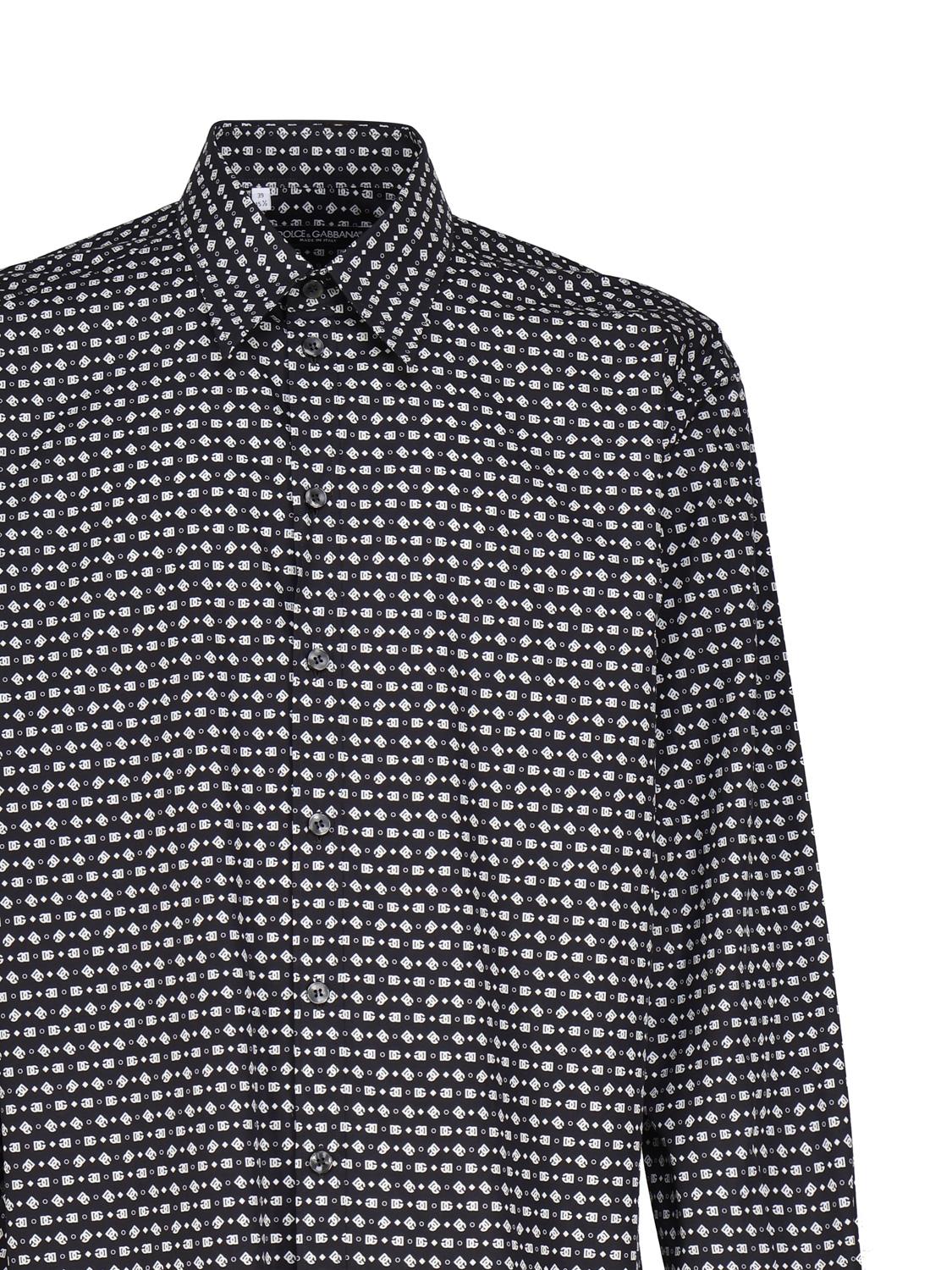 Camicia in cotone micro logo G5IT7T HS5QCHNXLA DOLCE & GABBANA