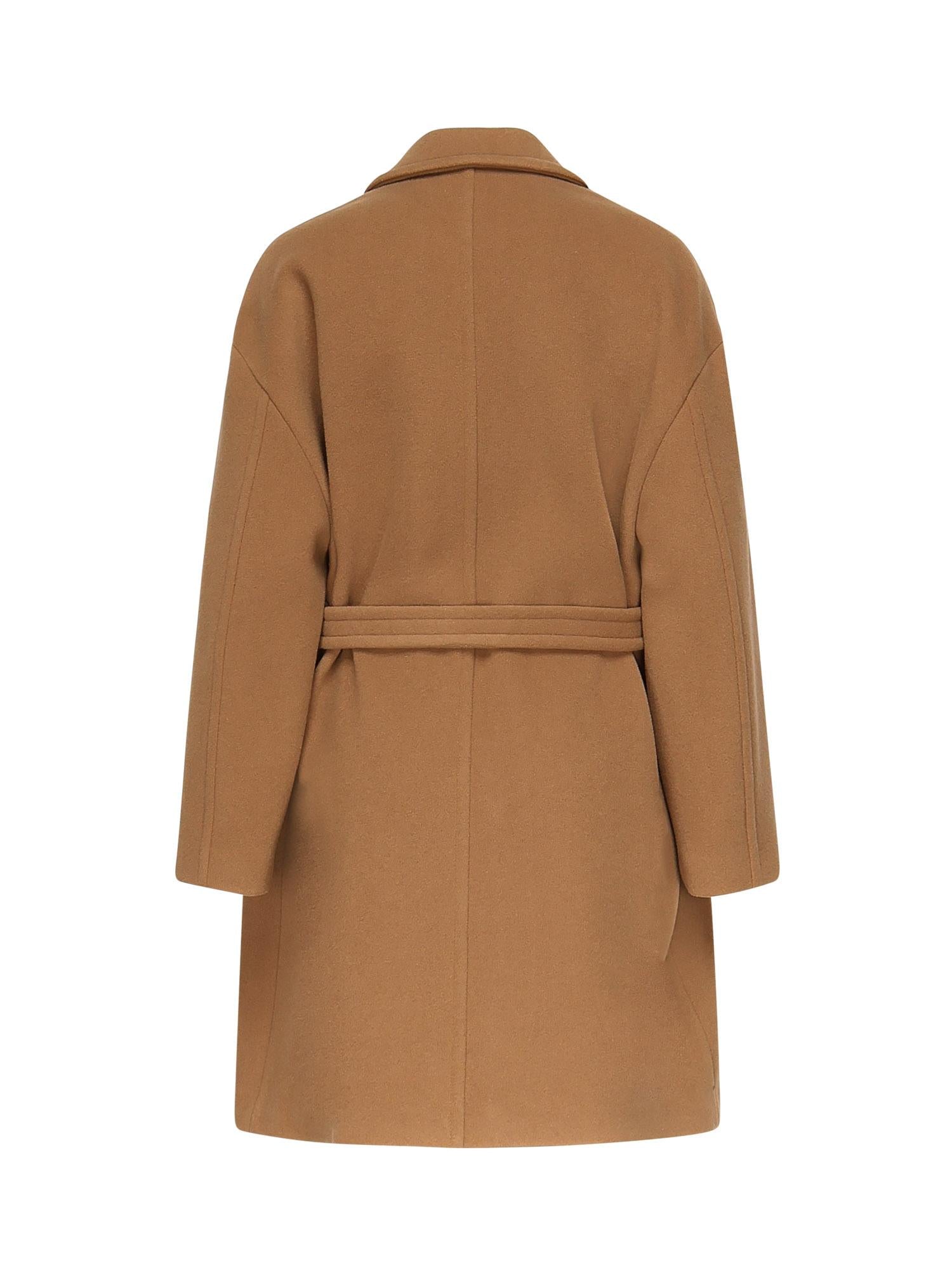 Cappotto monopetto in misto lana 105685 A2SML33 PINKO