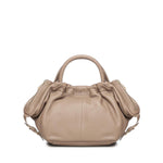 Borsa in pelle con logo<BR/> BIBP9E702 TAUPE BIASIA