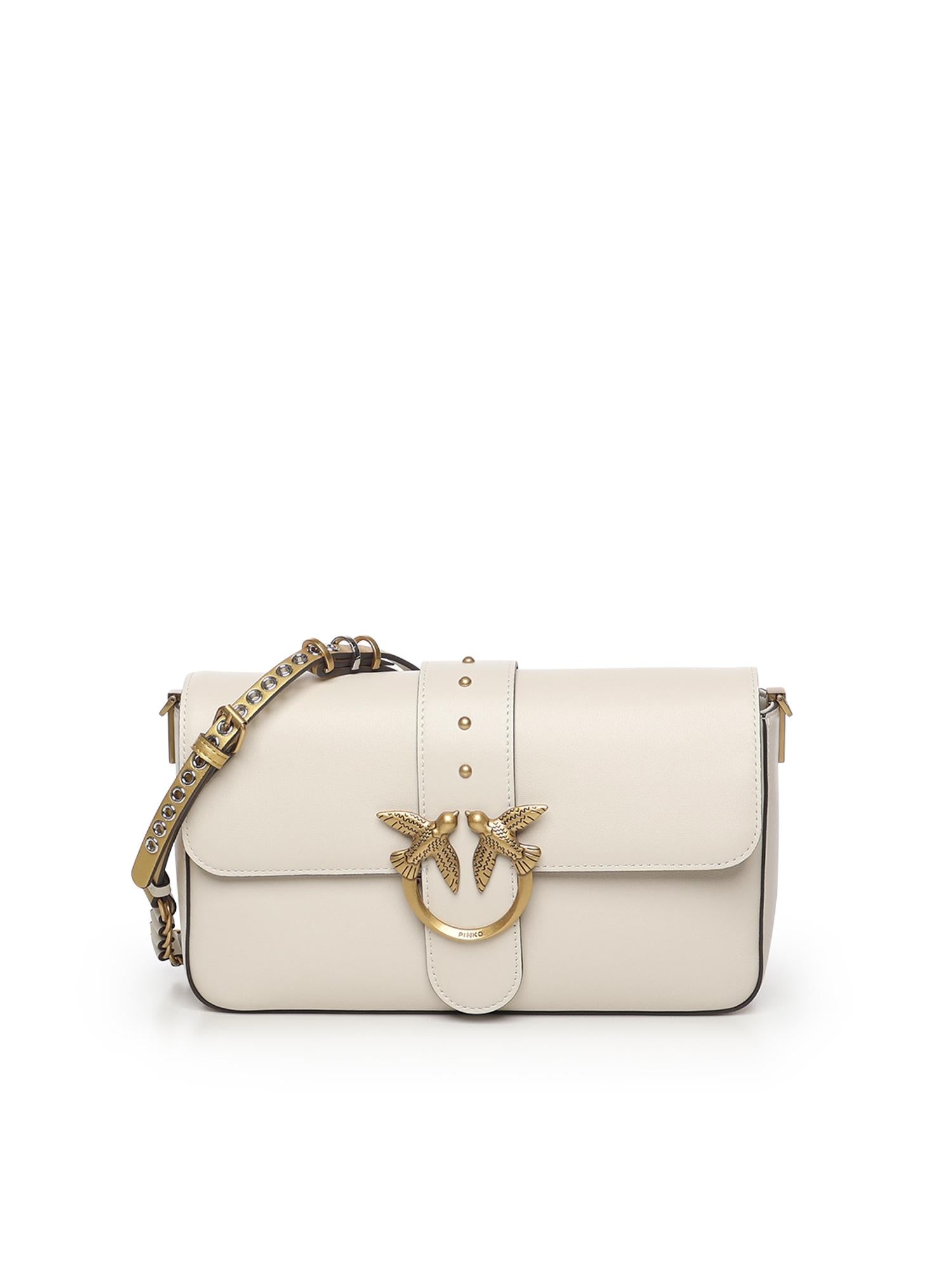 Borsa Love Bag One Slouchy in pelle<BR/> 105823 A0QOZ14Q PINKO