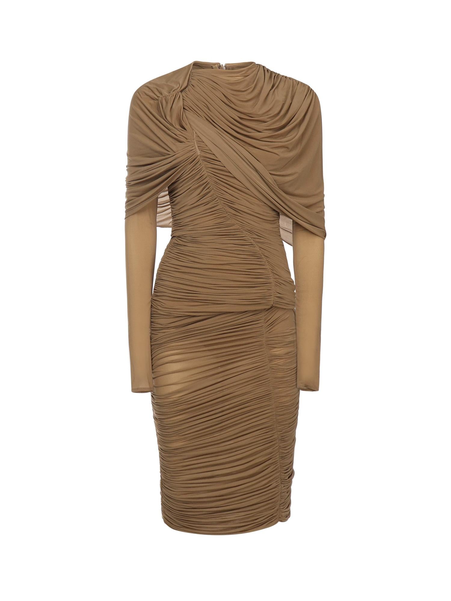 Abito midi drappeggiato 3287250000029 MAGDA BUTRYM