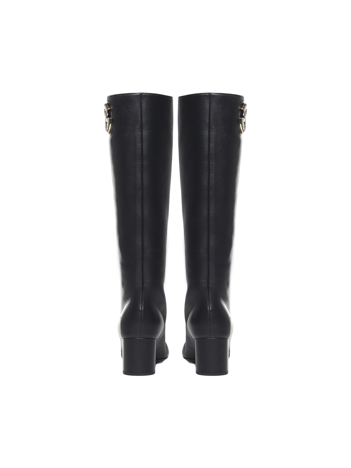 Stivali Jackie in pelle di agnello CU1067 AQ51380999 DOLCE & GABBANA