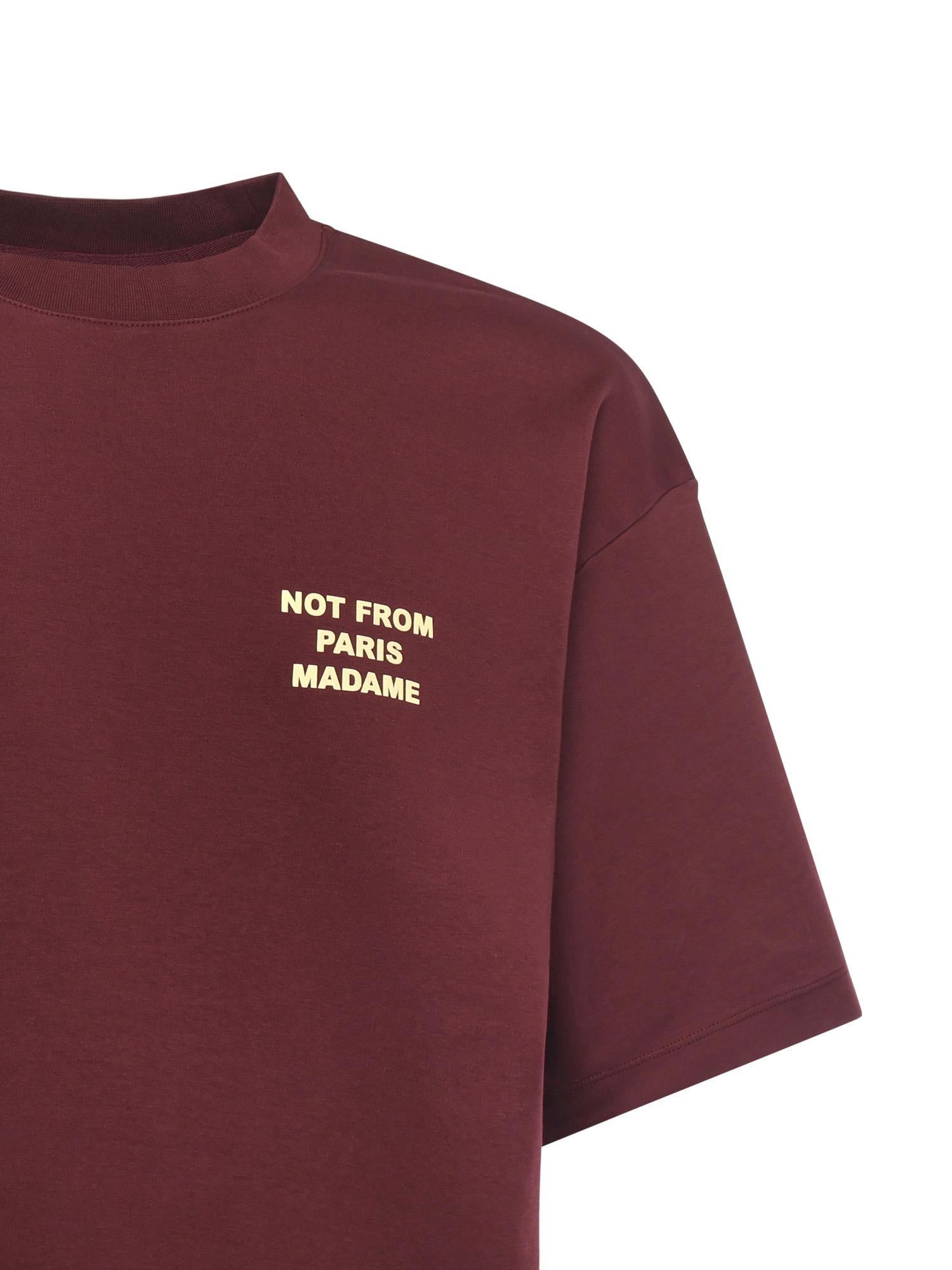 T-shirt "Le T-shirt Slogan" in cotone ITS203CO002 WN Drôle de Monsieur