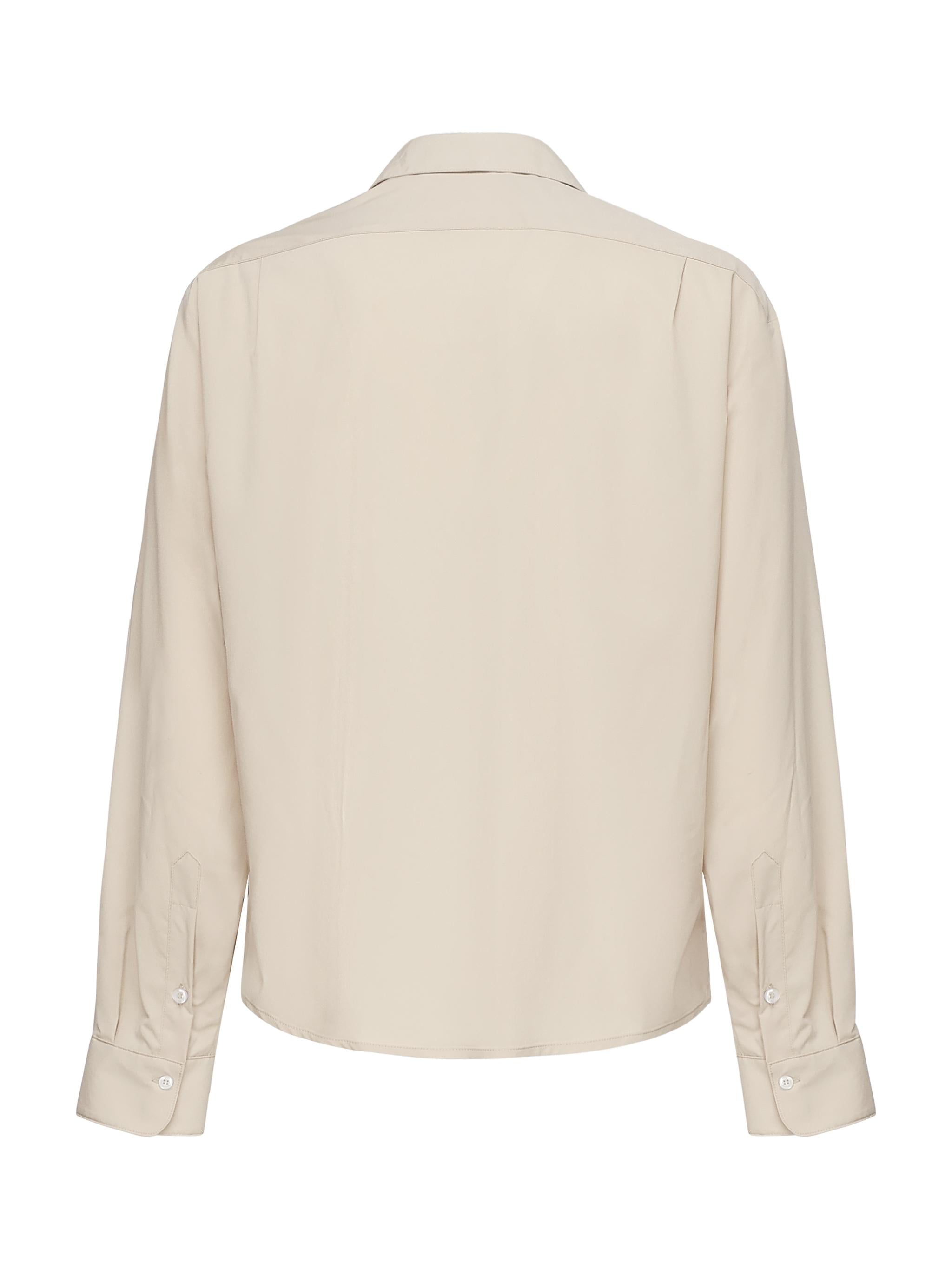 Camicia con tasca sul petto WOLF -BEIGE GIULIANO GALIANO