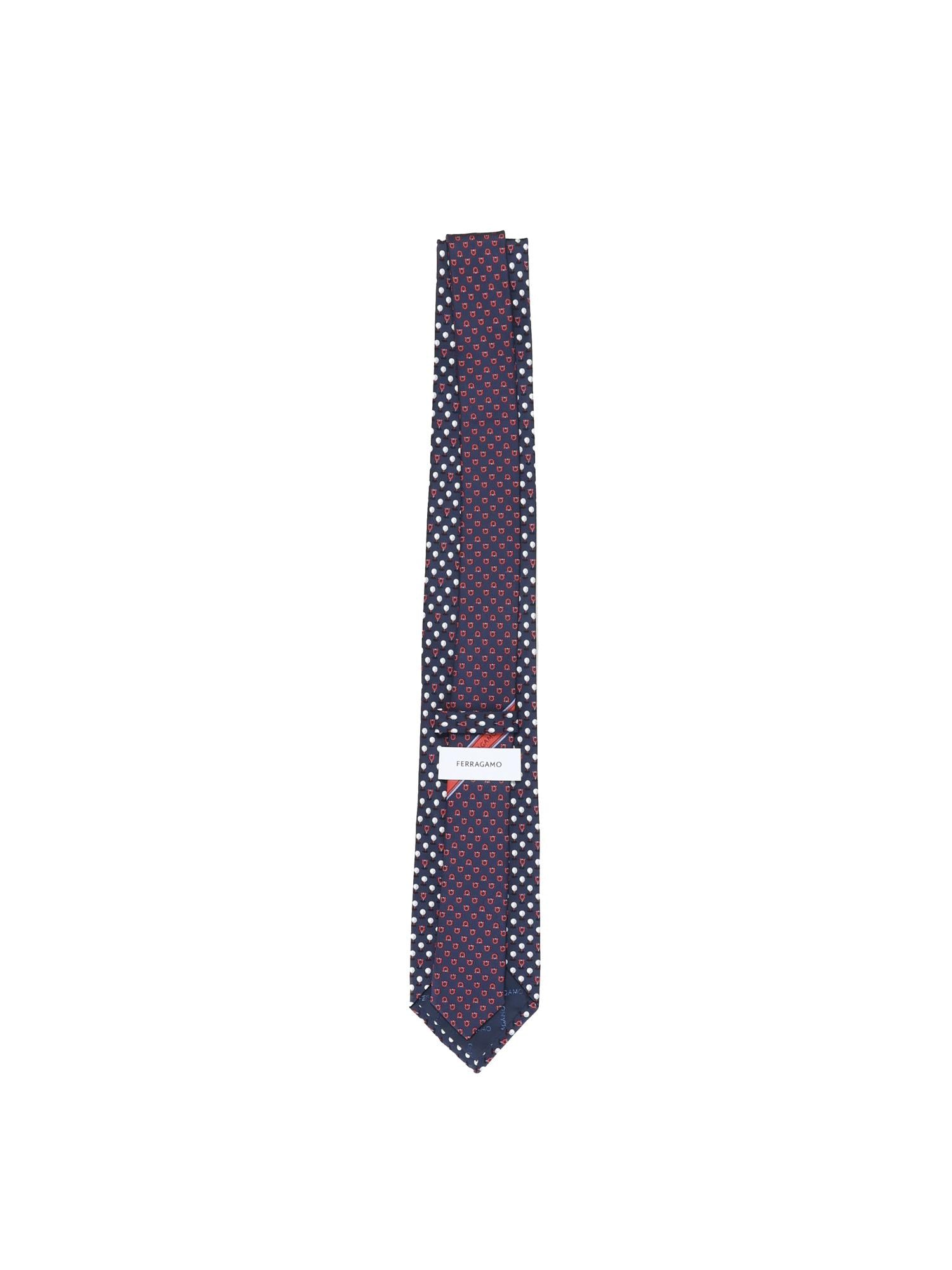 Cravatta in seta stampa Golf 351280 784519001 FERRAGAMO
