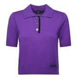 Maglia stile polo con logo 105450 A2Q9W21 PINKO