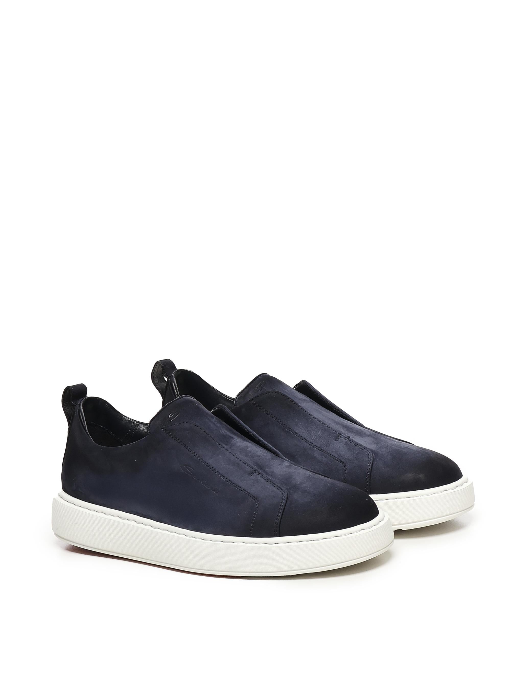 Sneakers Victory in suede<BR/> MBCD21995BARTF EHU59BLU SANTONI