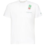 T-shirt Austin con ricamo e stampa AUS0001 05606H MC2 SAINT BARTH