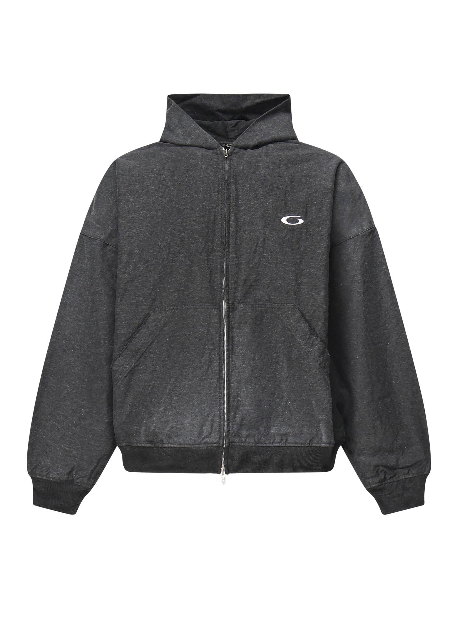 Hoodie Trompe L'Œil<BR/> 838688 TSWB31140 BALENCIAGA
