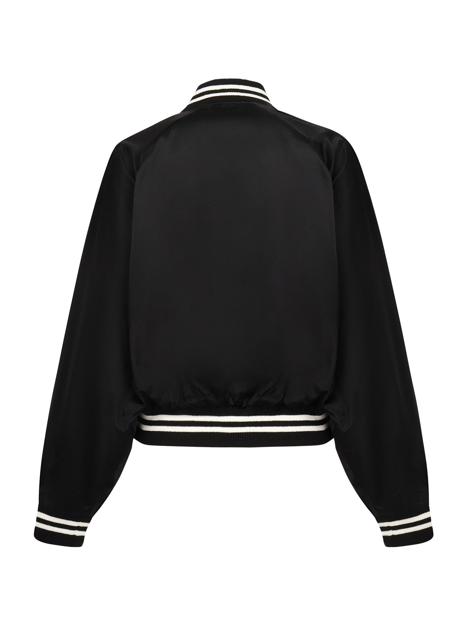 Bomber in raso con logo 211970985 001 POLO RALPH LAUREN