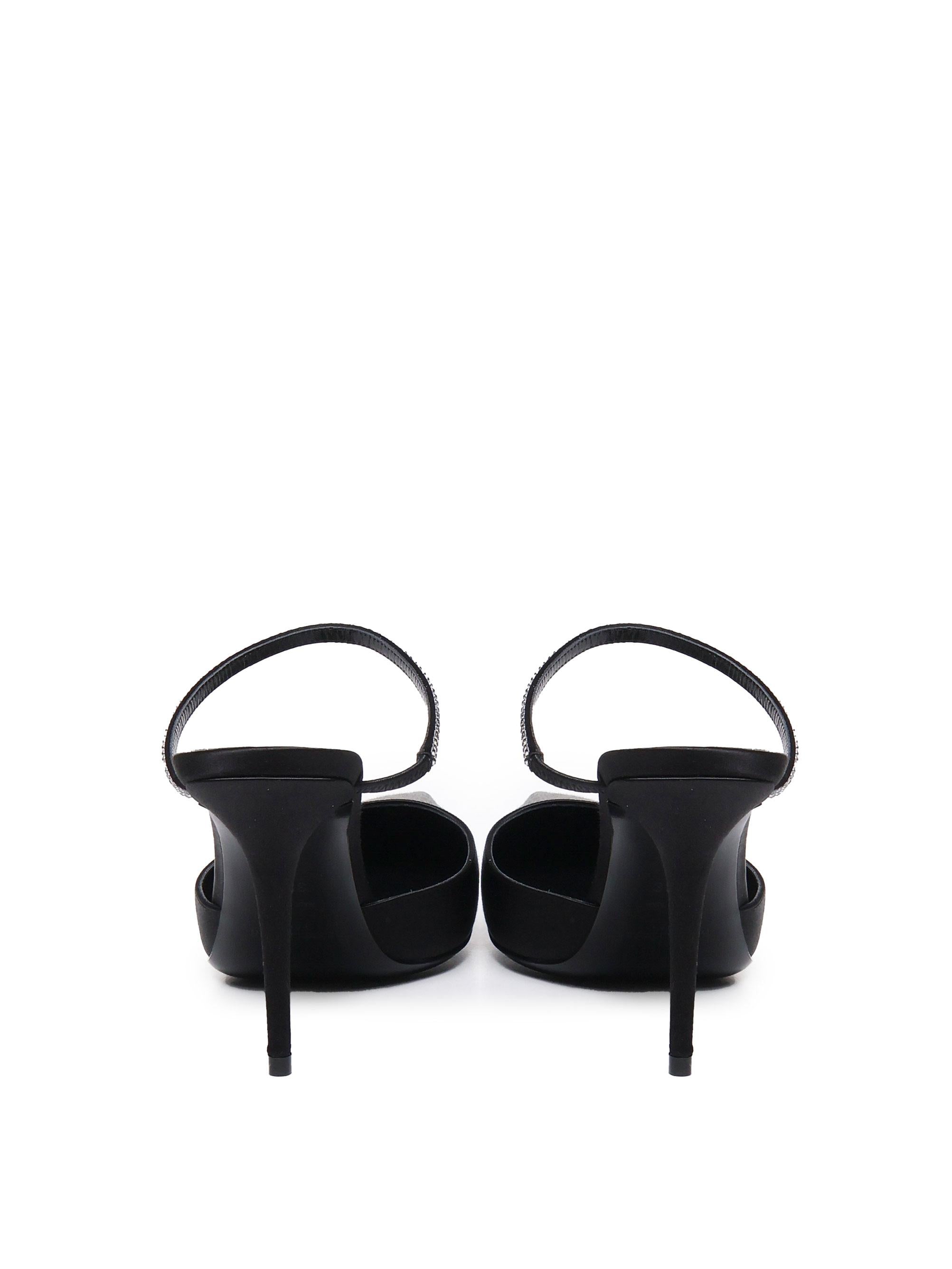 Slingback Barbara in satin 799715 9QN0A1021 SAINT LAURENT