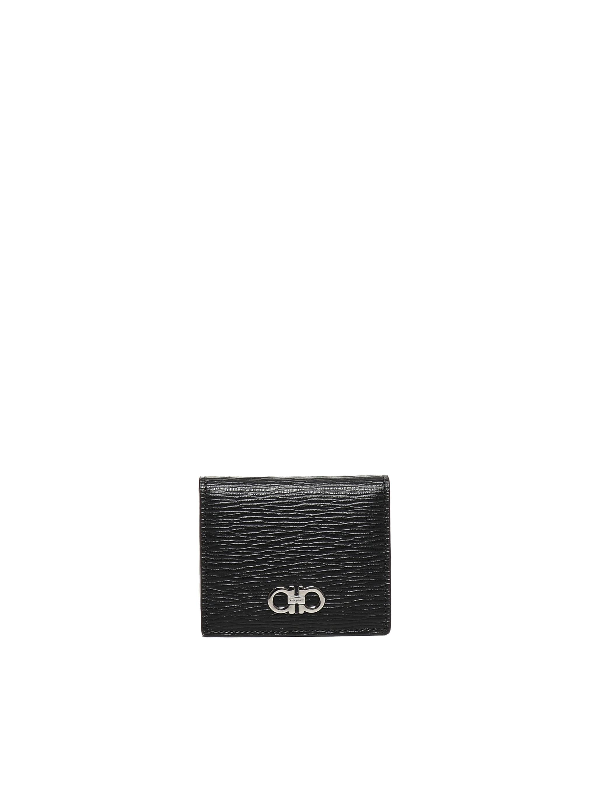 Portafoglio Gancini in pelle goffrata 66A137 688857006 FERRAGAMO