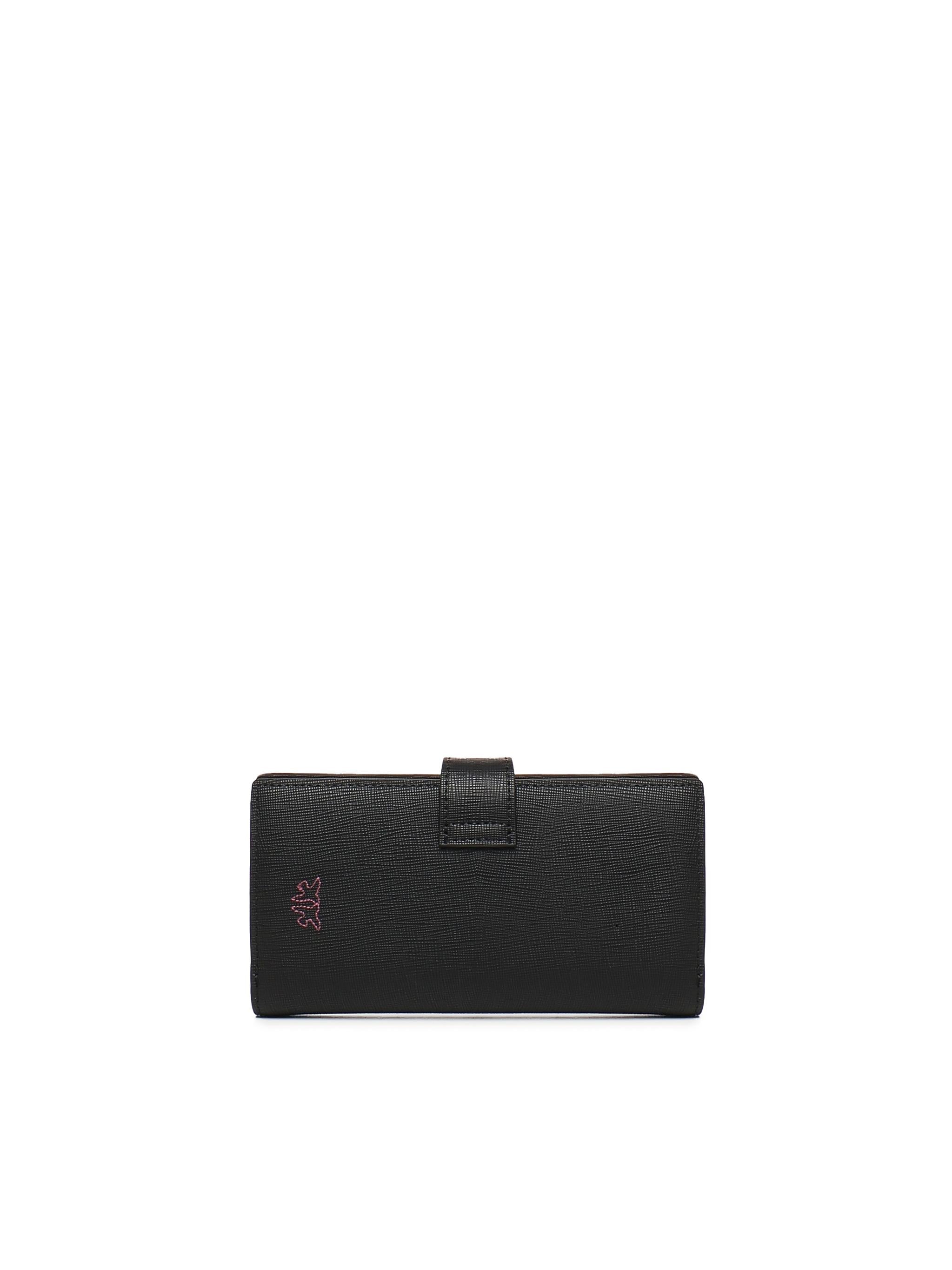 Portafoglio in pelle saffiano con logo 104354 A29PZ99B PINKO