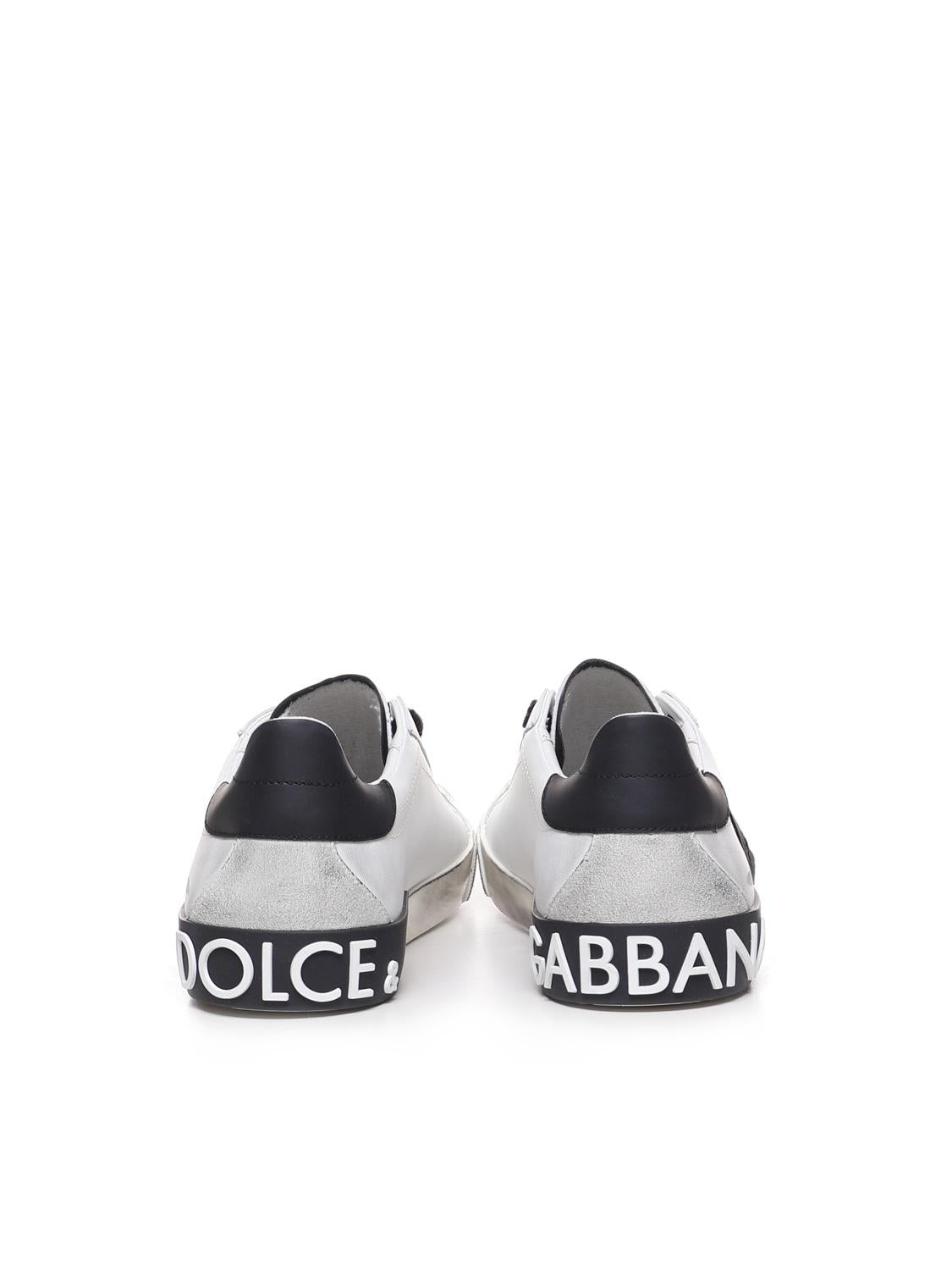 Sneaker Portofino Vintage in pelle di vitello CS2203 AO27789697 DOLCE & GABBANA