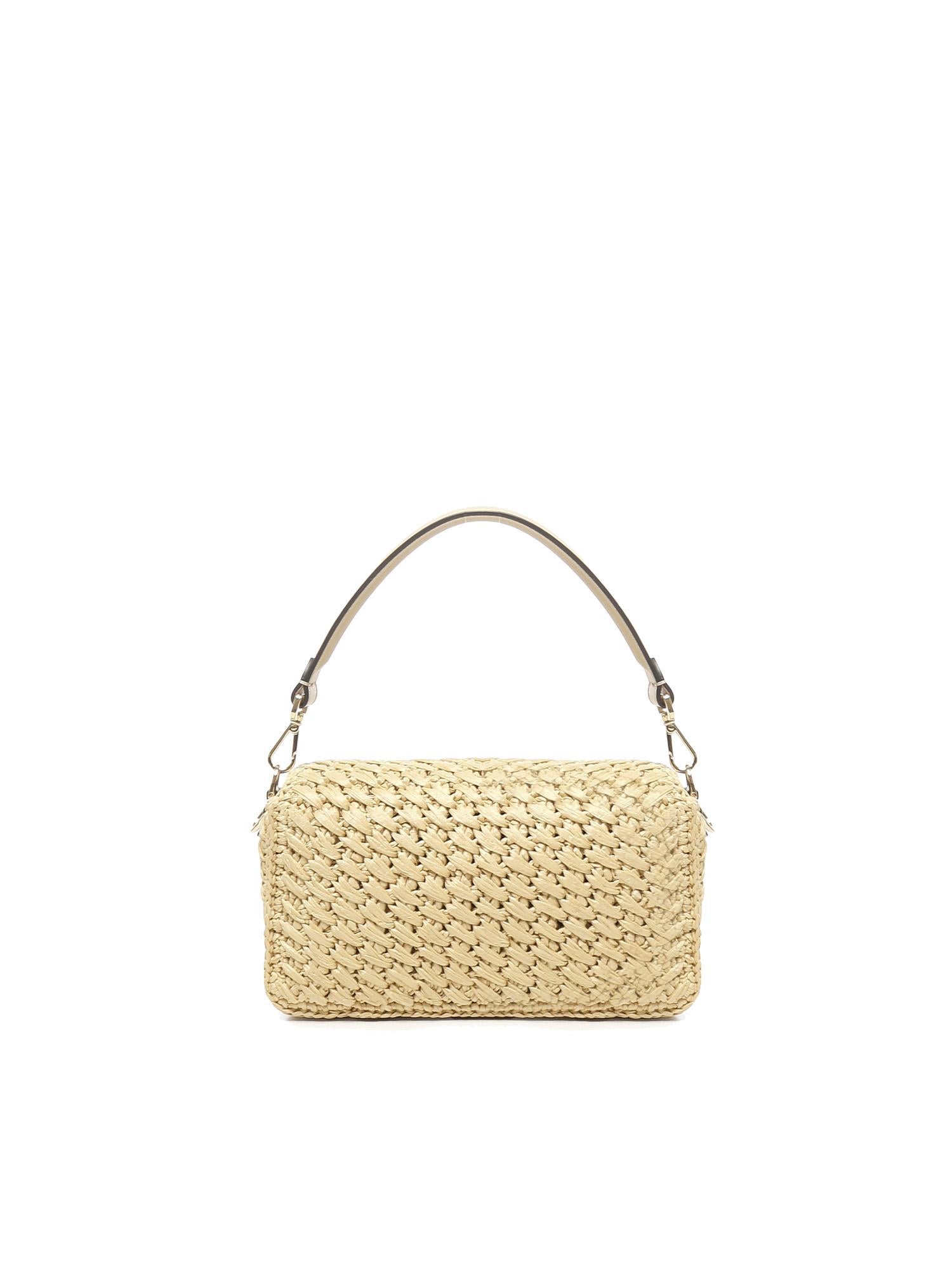 Borsa Baguette in fibra di viscosa crochet 8BR600 AV26F1PIY FENDI
