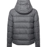 Piumino double front in flanella di lana cardata<BR/> NAM32510620WGZ B605 FAY
