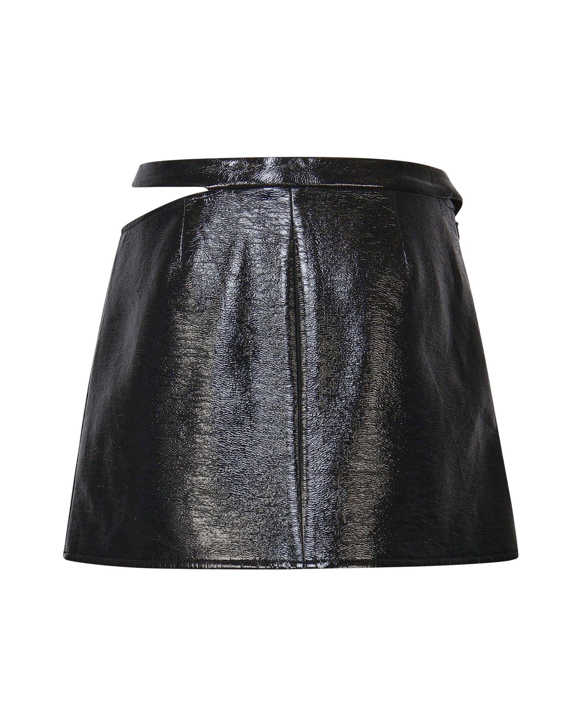 Mini gonna glossy 424CJU198VY0014 9999 COURREGES