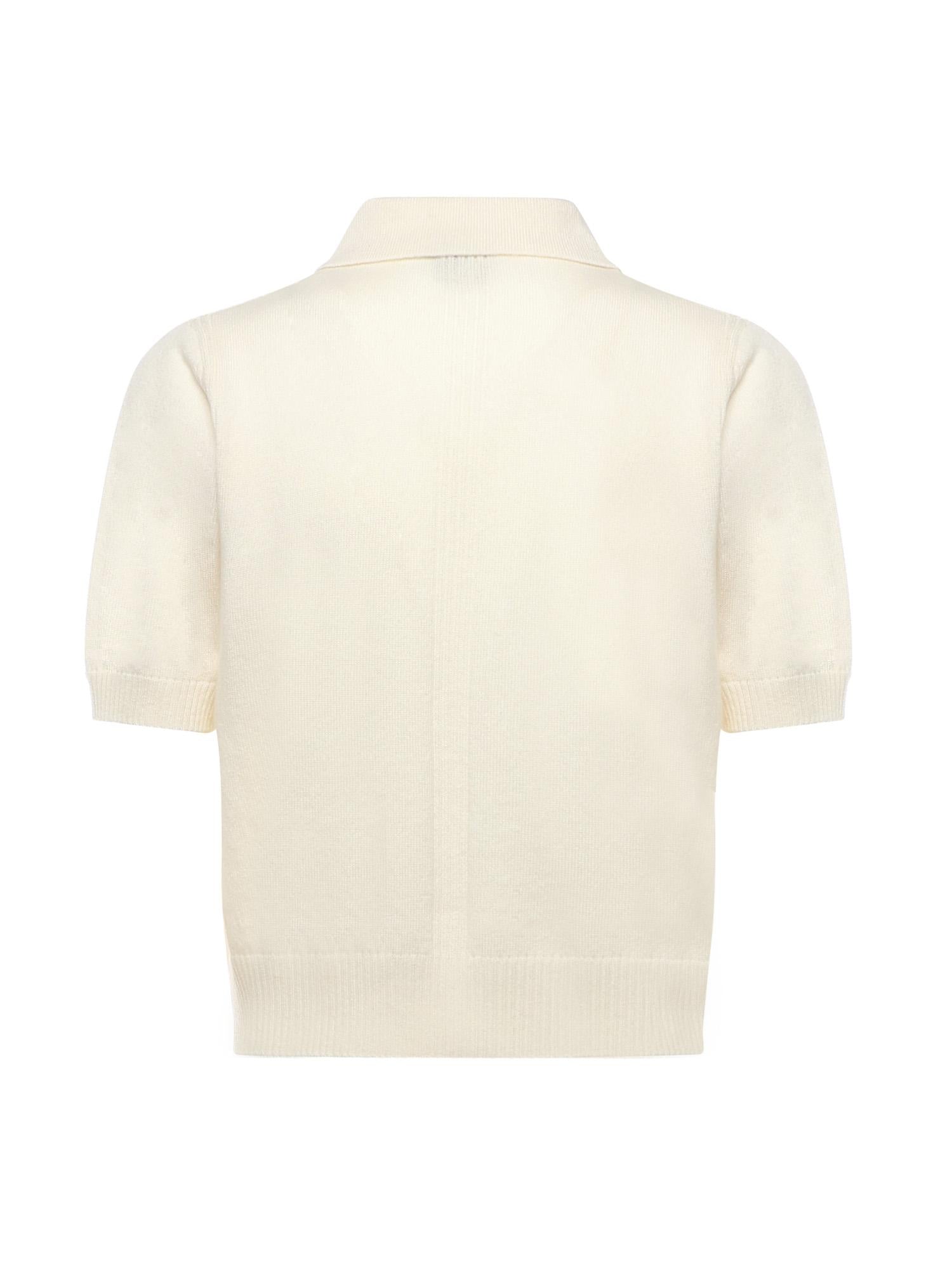 Maglia stile polo con logo 105450 A2Q9Z13 PINKO