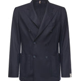 Blazer doppiopetto in misto cashmere<BR/> E4070B 79B SANTANIELLO