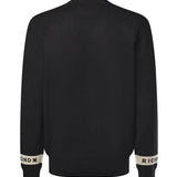 Maglione in misto viscosa con logo UMA25035MA BLACK RICHMOND X