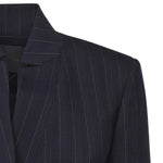 Blazer sfiancato in lana gessata 105626 A2QYEZ1 PINKO
