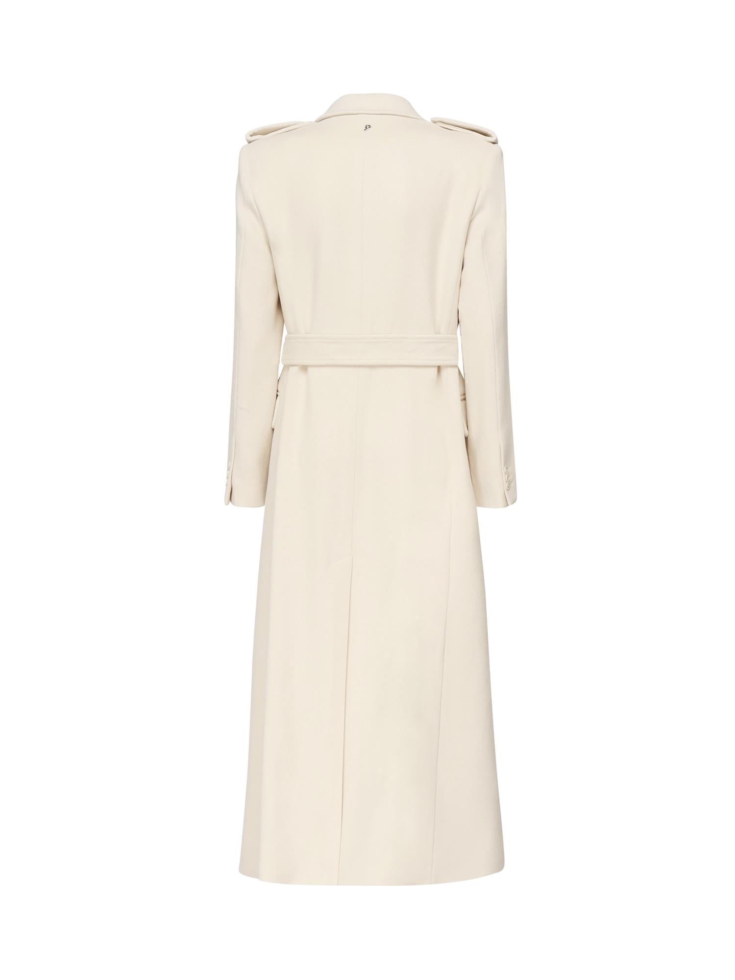 Cappotto lungo in lana e cashmere DJ743 WF0187DXXX004 DONDUP