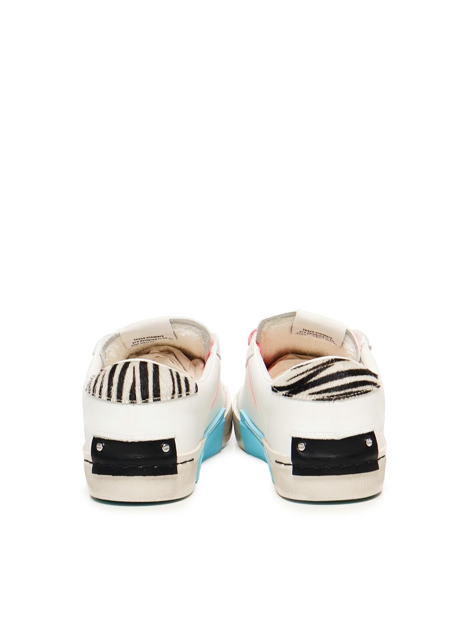 Sneakers Distressed Tropical Zebra 20003PP7 CRIME LONDON