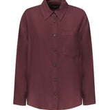 Camicia in levantina di viscosa DC375 IF0044D002O527 DONDUP