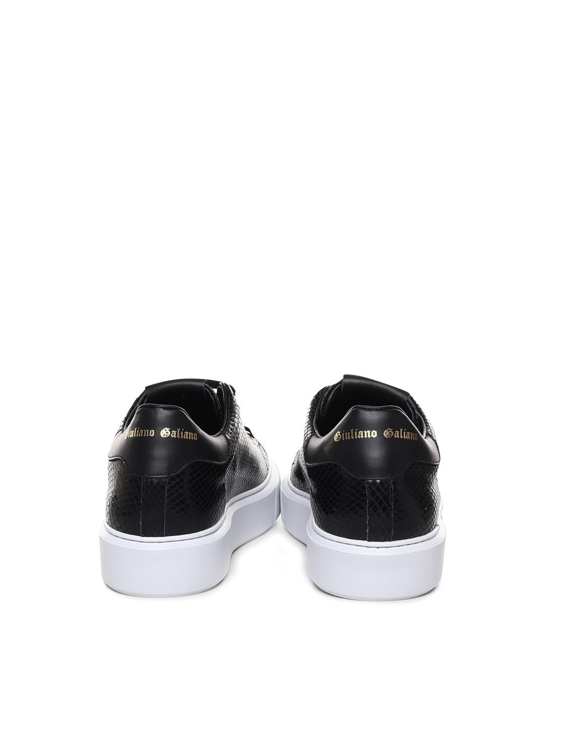 Sneakers in stampa pitone FIRE 3 PYTHONBLACK GIULIANO GALIANO