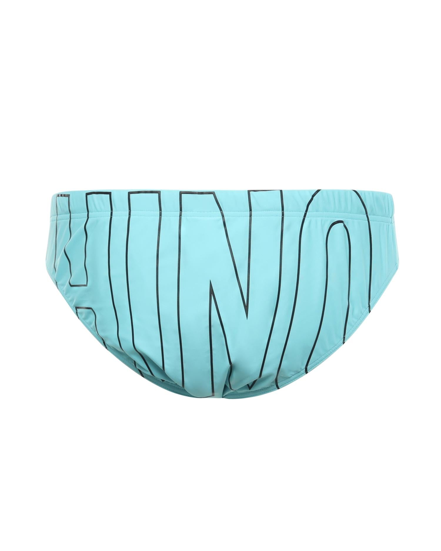 Slip mare maxi logo<BR/> V3A4223 49011314 MOSCHINO