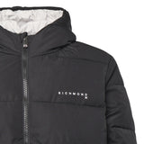 Piumino reversibile con cappuccio e logo UMA25151PI BLACK RICHMOND X