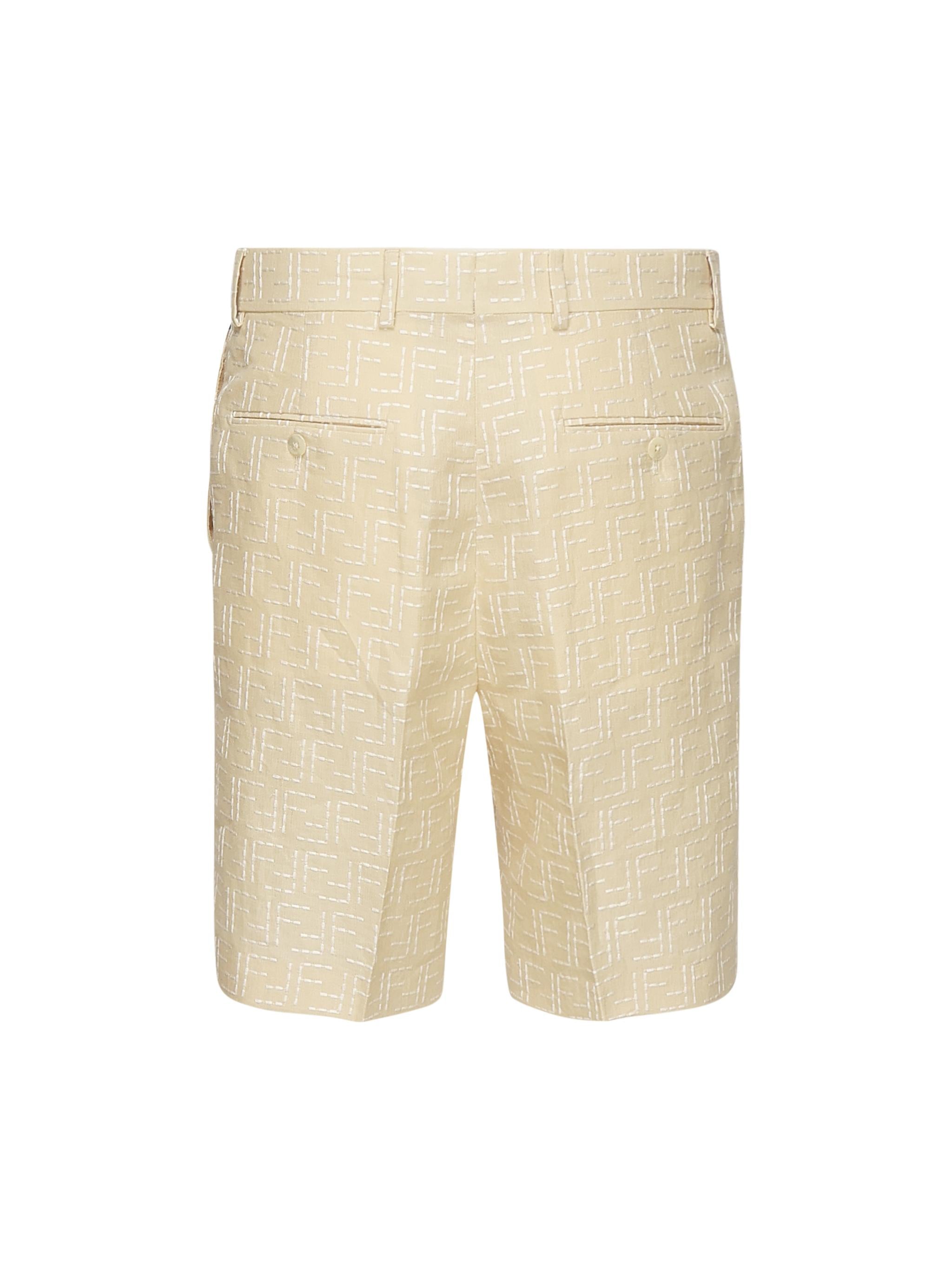 Bermuda in Jacquard FF di lino FB0821 AU6YF0PKL FENDI