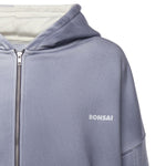 Felpa in cotone con logo SW006001 BLU BONSAI