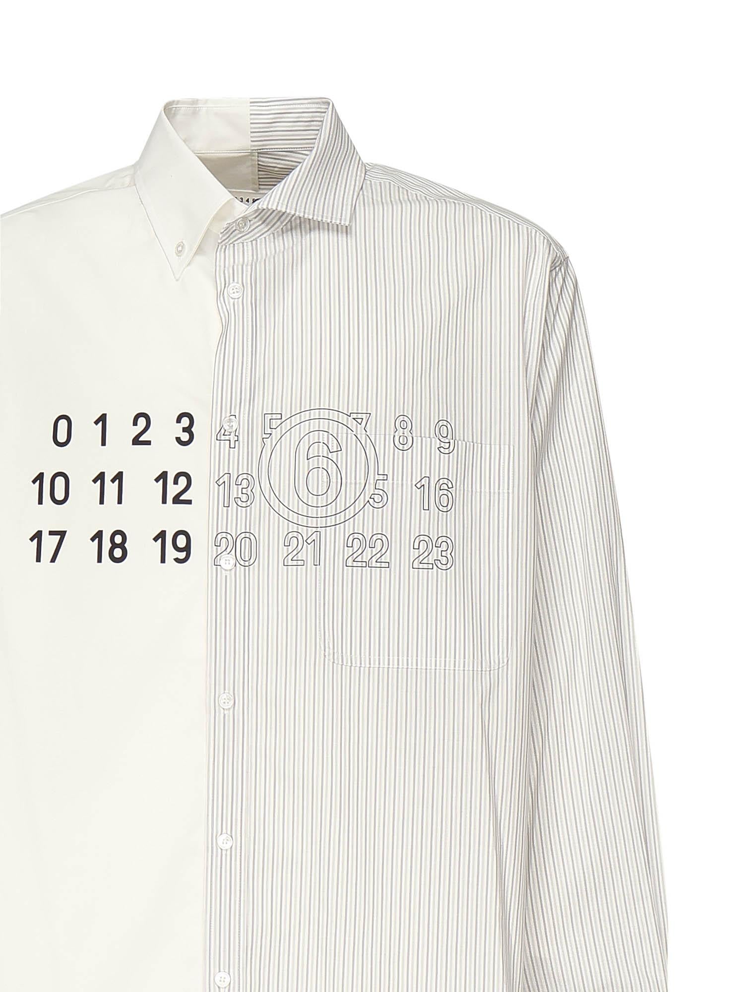 Camicia in popeline con logo SH0DT0025 MTN085961 MM6 Maison Margiela